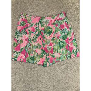 Lilly Pulitzer Women's Sz 6 Tax Berry‎ Catty Shack Cassia Skort Skirt Shorts